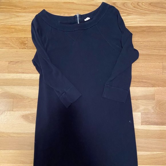 J. Crew Dresses & Skirts - J Crew Navy Blue Sweatshirt Dress